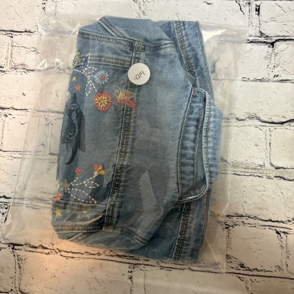 Baby Gap Disney Thumper Embroidered Denim Jacket Light Wash Toddler 3T